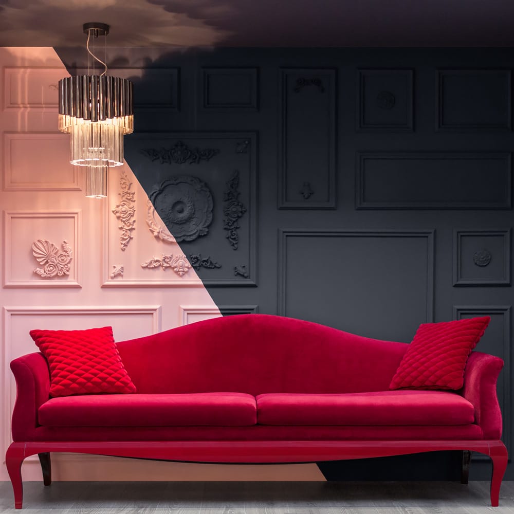 Contemporary Retro Designer Velvet Sofa