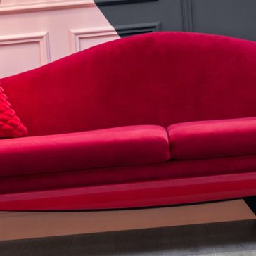 Contemporary Retro Designer Velvet Sofa Contemporary Retro Designer Velvet Sofa