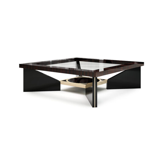 Contemporary Square Ebony Coffee Table Contemporary Square Ebony Coffee Table