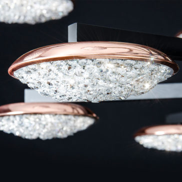 Contemporary Suspended Copper Crystal Chandelier Contemporary Suspended Copper Swarovski Crystal Chandelier