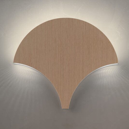 Contemporary Grey Ayous Veneered Wall Light Contemporary Wall Light
