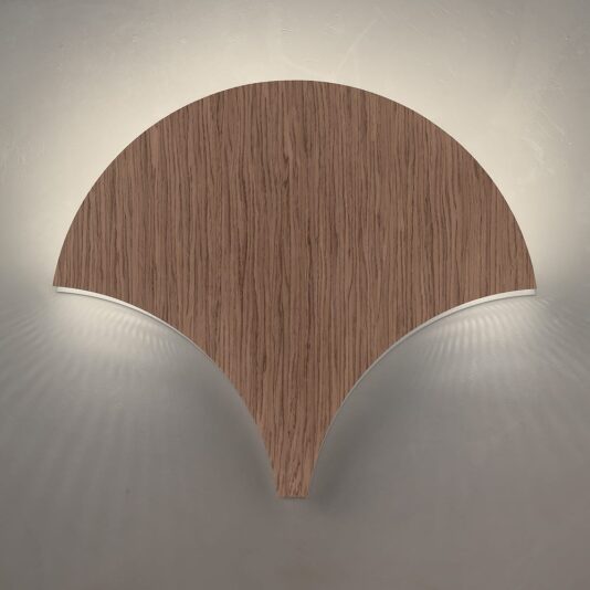Contemporary Grey Ayous Veneered Wall Light Contemporary Wall Light