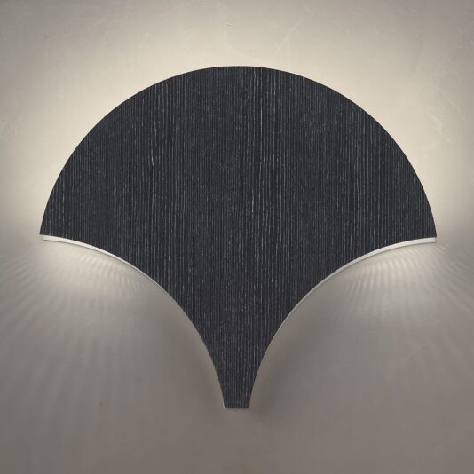 Contemporary Grey Ayous Veneered Wall Light Contemporary Wall Light