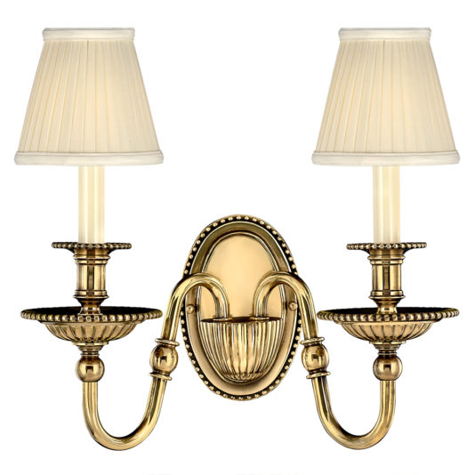 Classic Solid Brass Double Wall Light