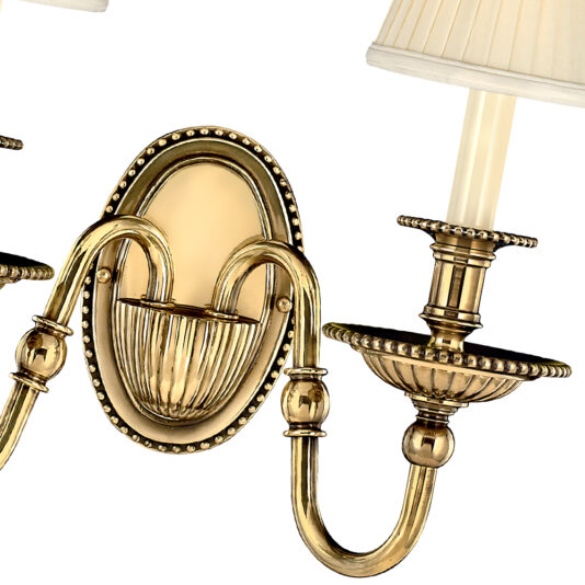 Classic Solid Brass Double Wall Light