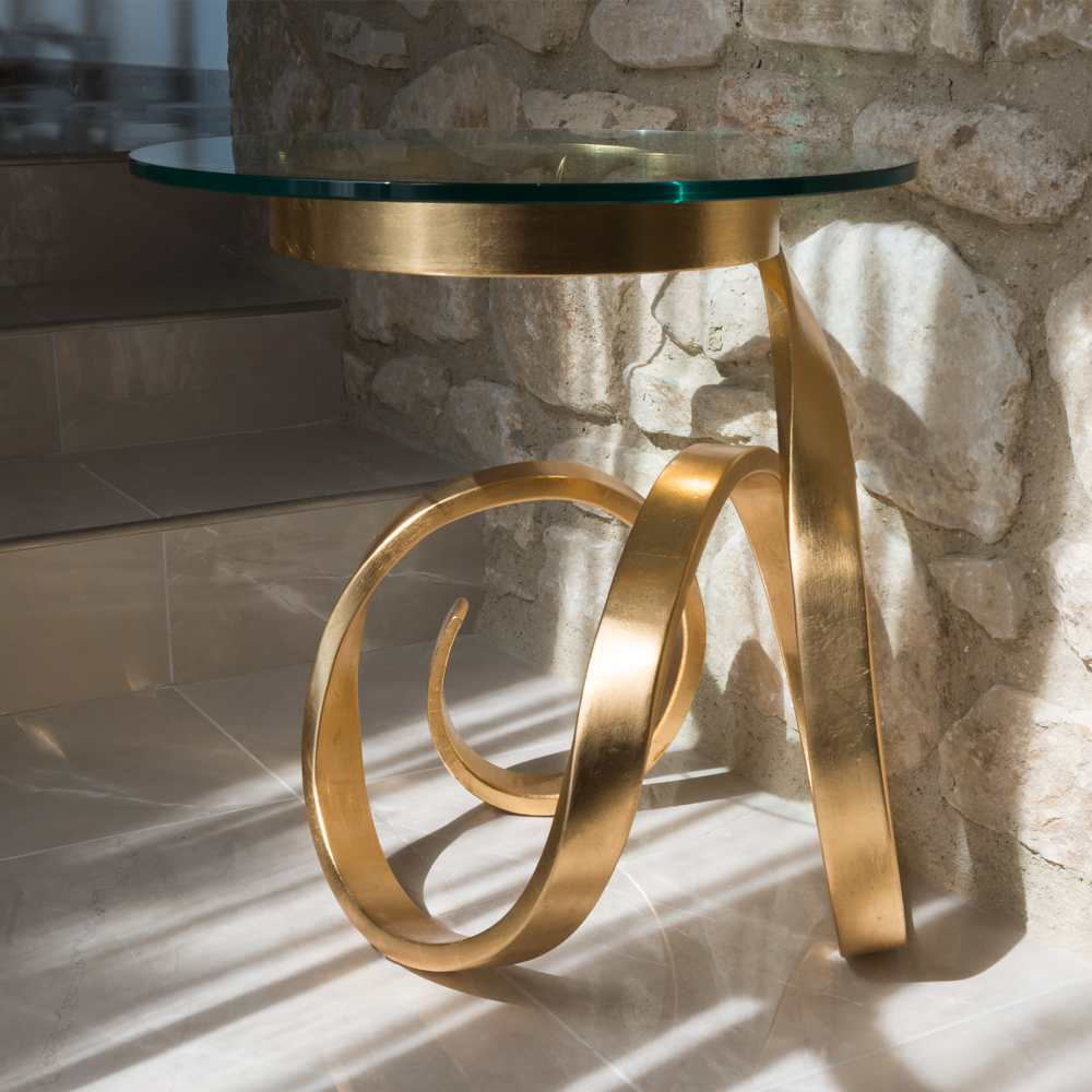 Exclusive Contemporary Gold Side Table