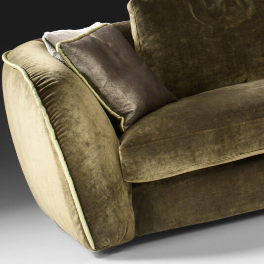 Curved Designer Velvet Modular Sofa Curved Designer Velvet Modular Sofa