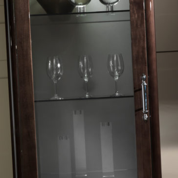 Luxury Walnut Veneer Italian Display Cabinet Luxury Walnut Veneer Italian Display Cabinet