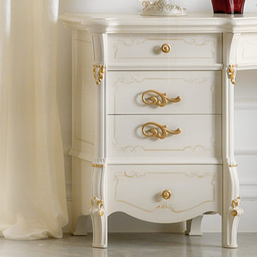 Designer Ivory and Gold Leaf Dressing Table And Mirror Set Delightful Ivory and Gold Leaf Dressing Table And Mirror Set