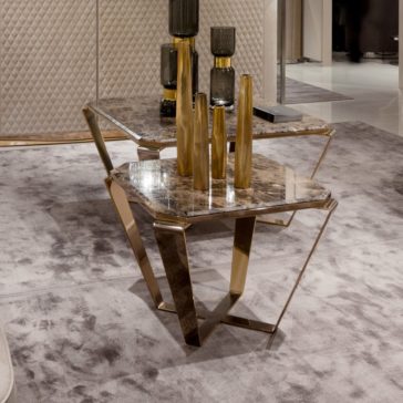 Designer 24 Carat Gold Plated Marble Coffee Table Designer 24 Carat Gold Contemporary Marble Coffee Table