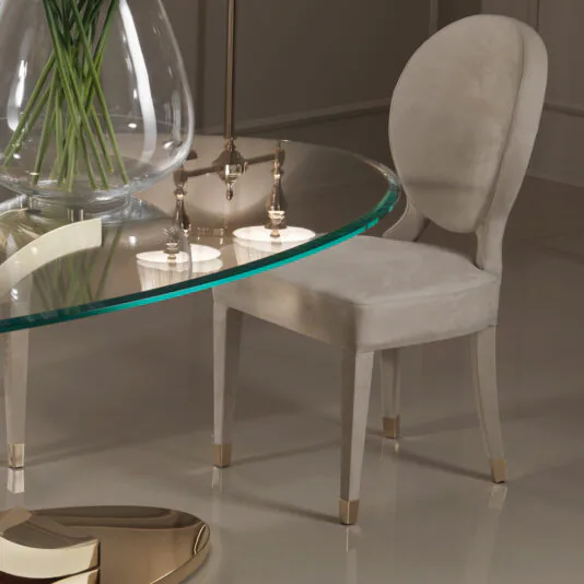 Designer 24 Carat Gold Plated Oval Glass Dining Set Designer 24 Carat Gold Oval Glass Dining Set
