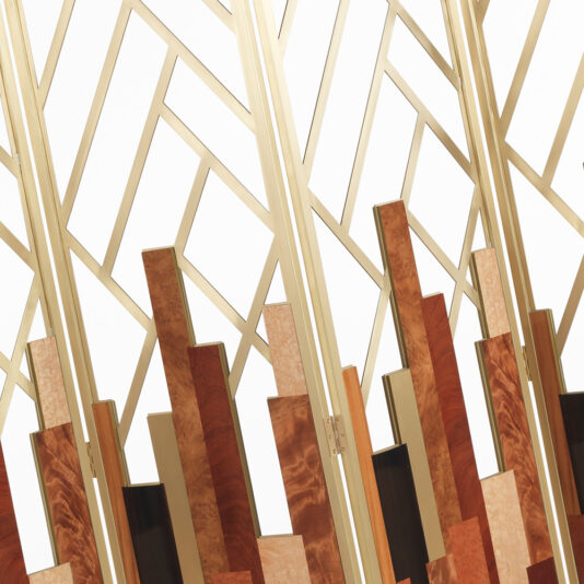 Designer Art Deco Inspired Brass Dressing Screen Designer Art Deco Inspired Brass Dressing Screen