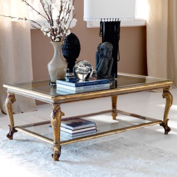 Designer Classic Italian Reproduction Glass Coffee Table Designer Classic Italian Reproduction Glass Coffee Table