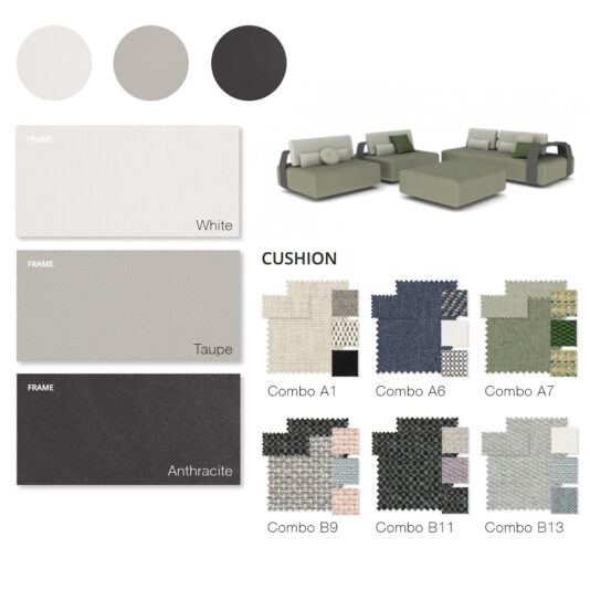 Designer Contemporary Outdoor Luxury Modular Set