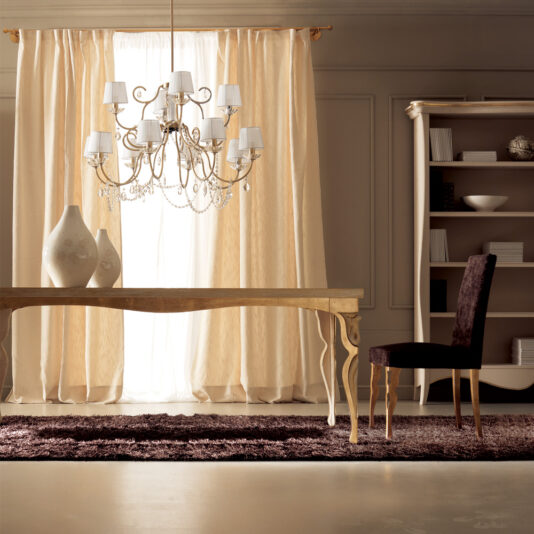 Designer Gold Leaf Dining Table Set