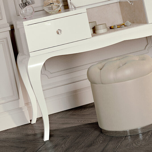 Modern Lift Up Mirror Dressing Table Designer High End Dressing Table