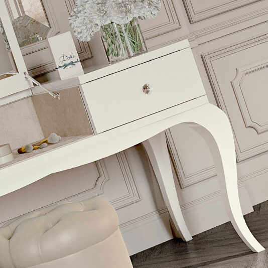 Modern Lift Up Mirror Dressing Table Designer High End Dressing Table