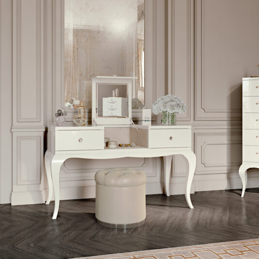Modern Lift Up Mirror Dressing Table Designer High End Dressing Table