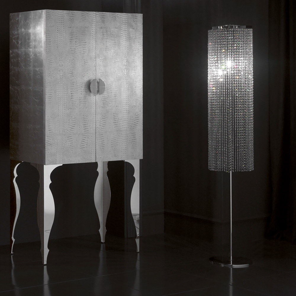 Designer High End Italian Crystal Floor Lamp