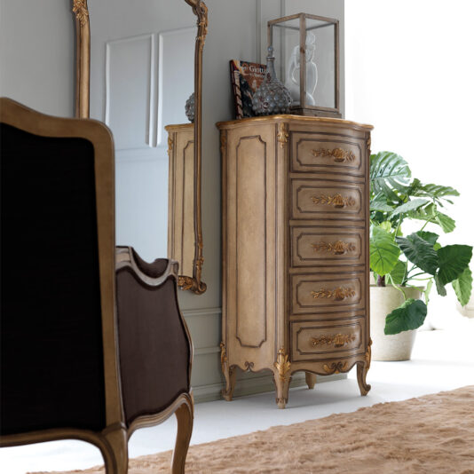 Designer Italian Carved Tall Boy Chest of Drawers Designer Italian Carved Tall Boy Chest of Drawers
