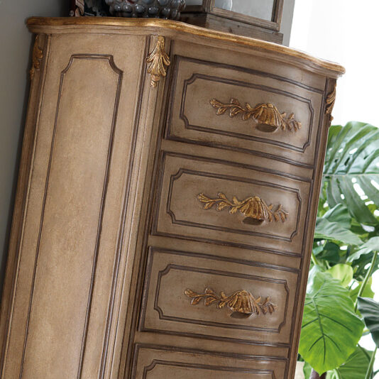 Designer Italian Carved Tall Boy Chest of Drawers Designer Italian Carved Tall Boy Chest of Drawers