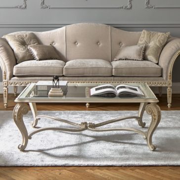 Designer Italian Classic Louis Glass Coffee Table Designer Italian Classic Louis Glass Coffee Table