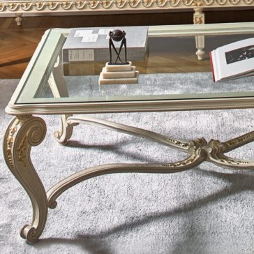 Designer Italian Classic Louis Glass Coffee Table Designer Italian Classic Louis Glass Coffee Table