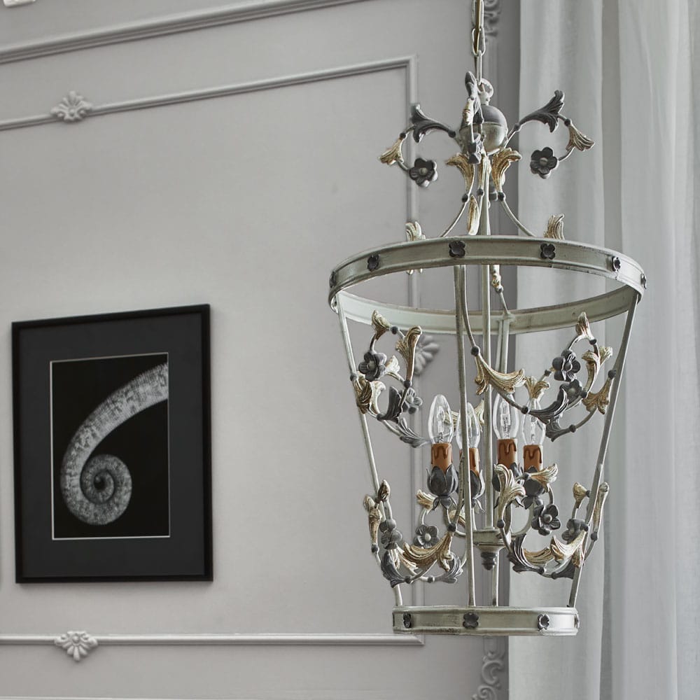Designer Italian Lantern Candle Style Chandelier