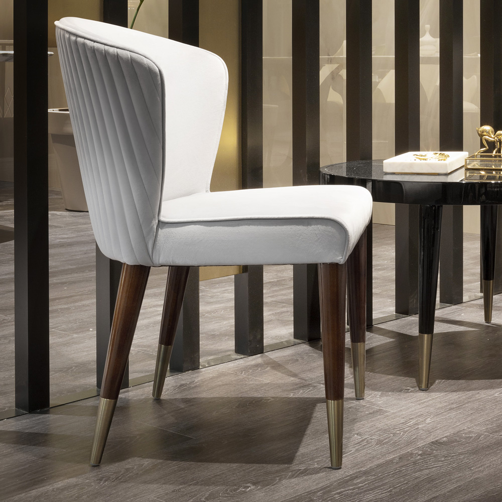 Designer Italian Quilted Velvet Occasional Chair