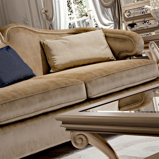 Designer Art Deco Style 2 Seater Sofa Designer Modern Glamour 2 Seater Sofa