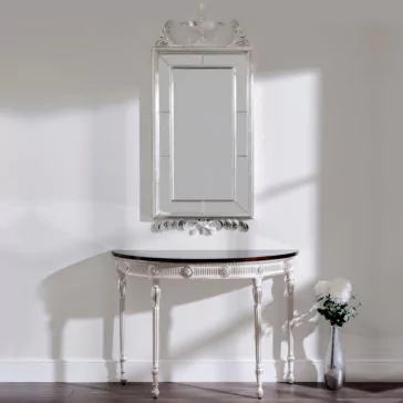 Neo Classical Style Console Table And Mirror Set