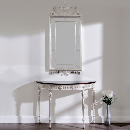Neo Classical Style Console Table And Mirror Set
