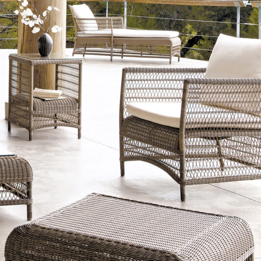 Designer Outdoor Wicker Square Side Table/Foot Stool Designer Outdoor Wicker Square Side Table/Foot Stool