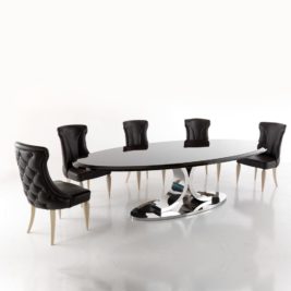 High End Designer Italian Oval Dining Table