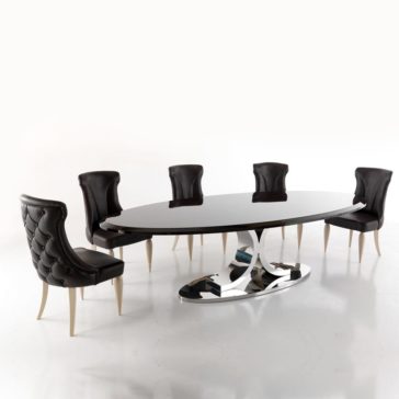 High End Designer Italian Oval Dining Set