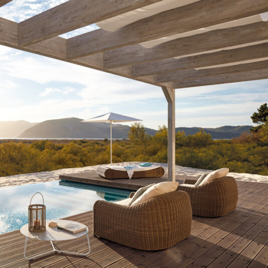 Designer Wicker Contemporary Outdoor Garden Armchair