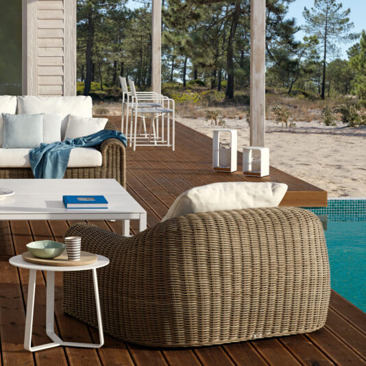 Designer Wicker Contemporary Outdoor Garden Armchair