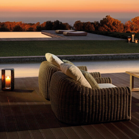 Designer Wicker Contemporary Outdoor Garden Armchair