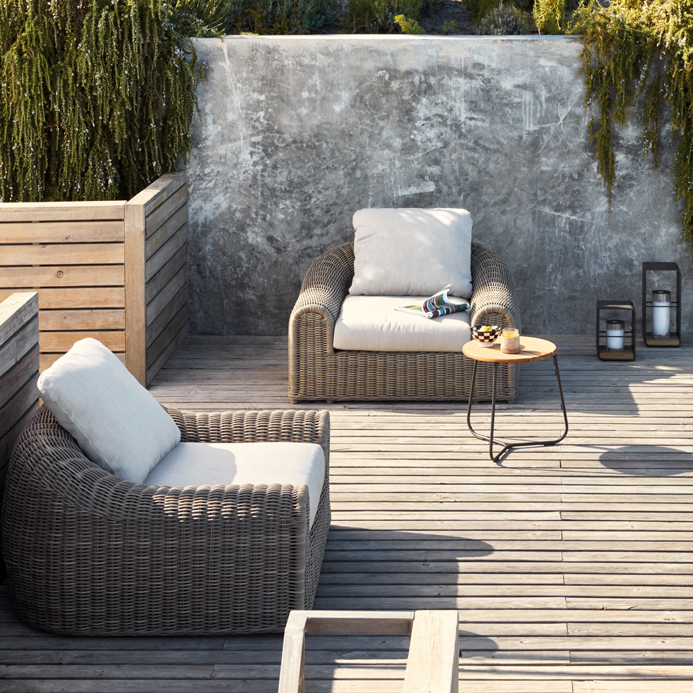 Designer Wicker Contemporary Outdoor Garden Armchair