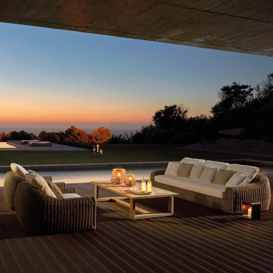 Designer Wicker Contemporary Outdoor Garden Armchair