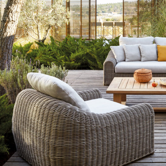 Designer Wicker Contemporary Outdoor Garden Armchair