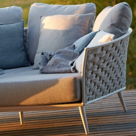 Designer Woven Rope Outdoor Contemporary Daybed