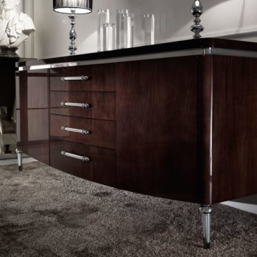 Designer High Gloss Walnut Veneer Buffet Designer High Gloss Walnut Veneer Buffet