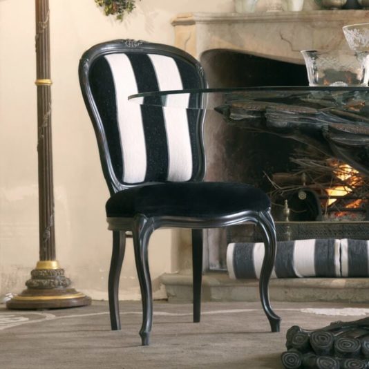 Ebony Italian Designer Chair
