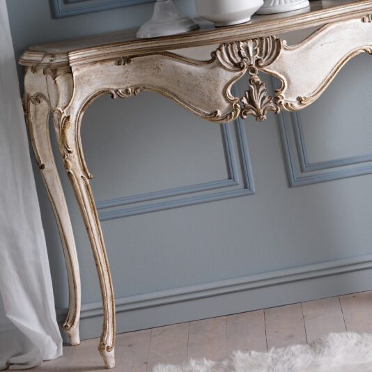 Elegant Baroque Reproduction Italian Designer Console And Mirror Elegant Baroque Reproduction Italian Designer Console And Mirror