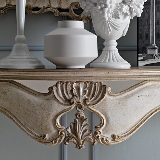 Elegant Baroque Reproduction Italian Designer Console And Mirror Elegant Baroque Reproduction Italian Designer Console And Mirror
