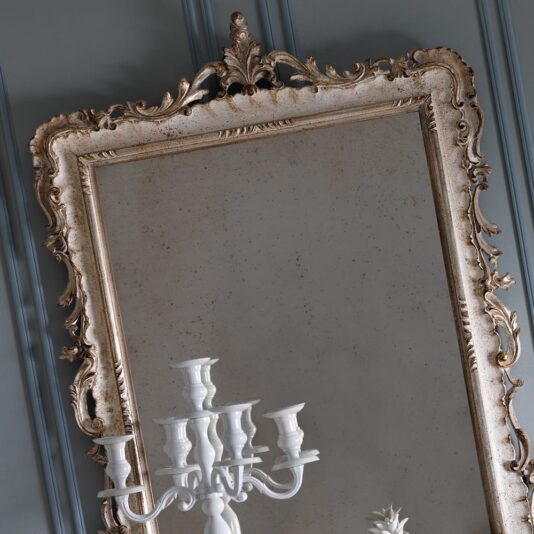 Elegant Baroque Reproduction Italian Designer Wall Mirror