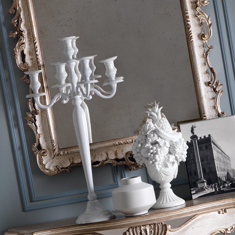 Elegant Baroque Reproduction Italian Designer Wall Mirror