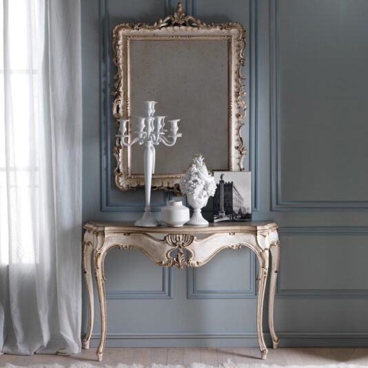 Elegant Baroque Reproduction Italian Designer Wall Mirror