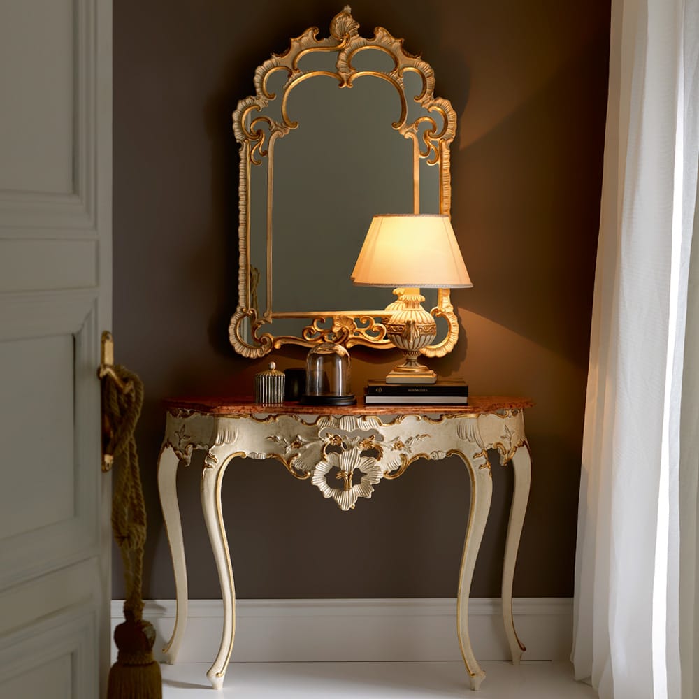 Elegant Italian Designer Classic Ornate Wall Mirror